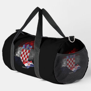 Bolso De Deporte Grande bandera de Croacia