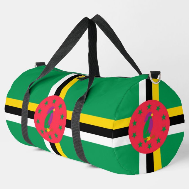 Bolso De Deporte Grande Bandera de Dominica (Esquina izquierda)