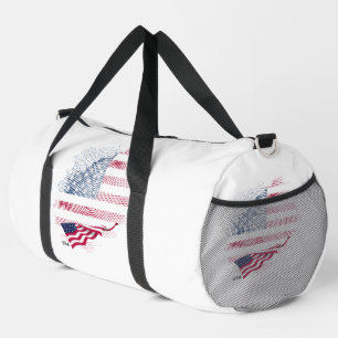 Bolso De Deporte Grande bandera de EE. UU.