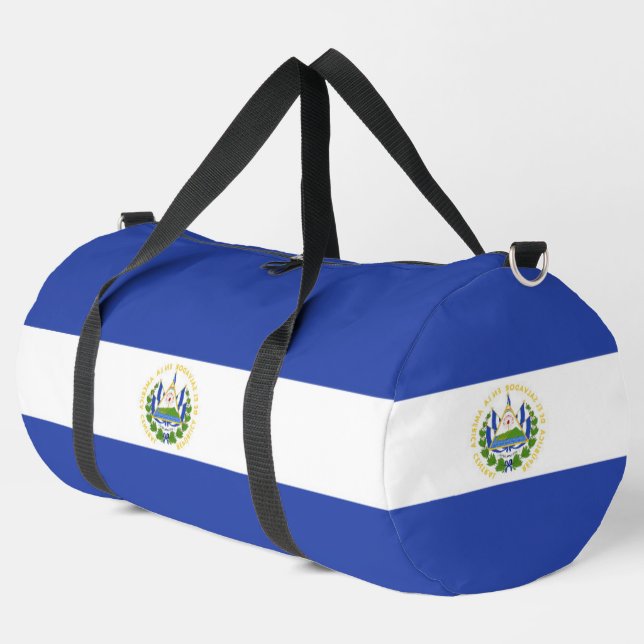 Bolso De Deporte Grande Bandera de El Salvador (Esquina izquierda)