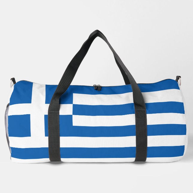 Bolso De Deporte Grande Bandera de Grecia (Reverso)