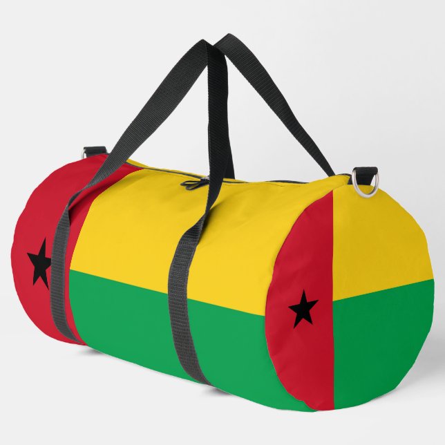 Bolso De Deporte Grande Bandera de Guinea-Bissau (Esquina izquierda)