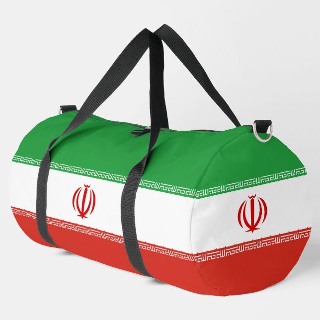 Bolso De Deporte Grande bandera de Irán (Esquina izquierda)