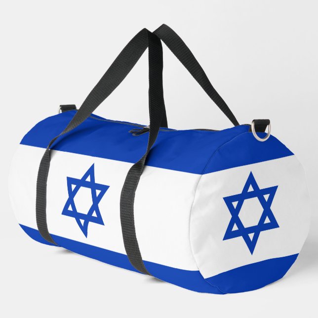 Bolso De Deporte Grande Bandera de Israel (Esquina izquierda)