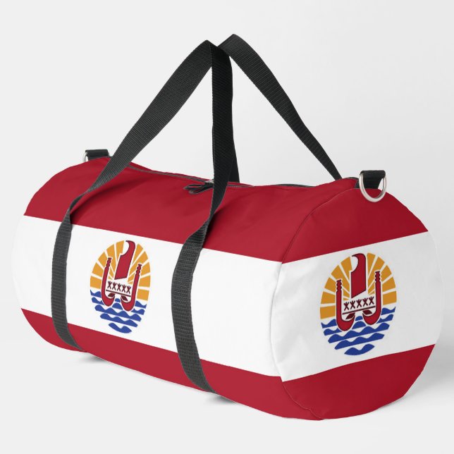 Bolso De Deporte Grande Bandera de la Polinesia Francesa (Esquina izquierda)