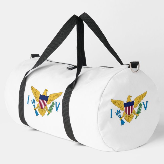 Bolso De Deporte Grande Bandera de las Islas Vírgenes de Estados Unidos (Esquina izquierda)
