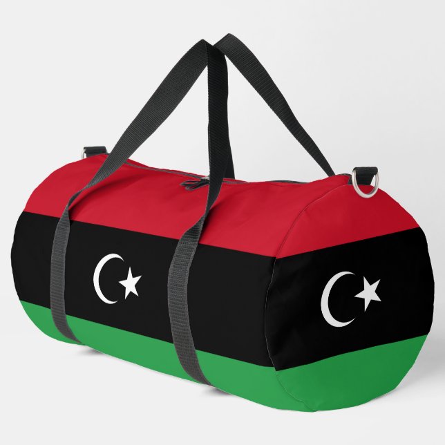 Bolso De Deporte Grande bandera de Libia (Esquina izquierda)