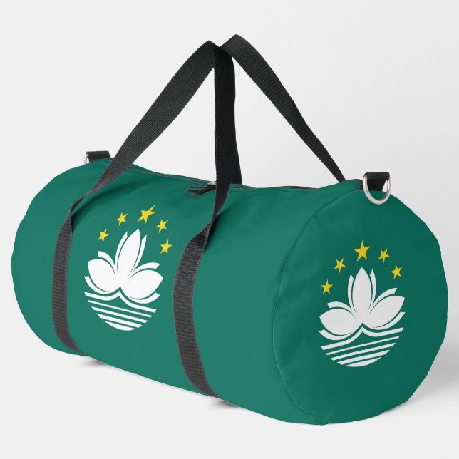 Bolso De Deporte Grande Bandera de Macao (Esquina izquierda)