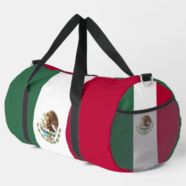 Bolso De Deporte Grande Bandera de México (Esquina derecha)