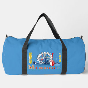 Bolso De Deporte Grande Bandera de Milwaukee, Wisconsin