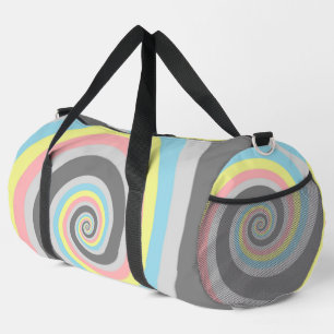 Bolso De Deporte Grande Bandera de orgullo Demiflux espiral abstracto groo