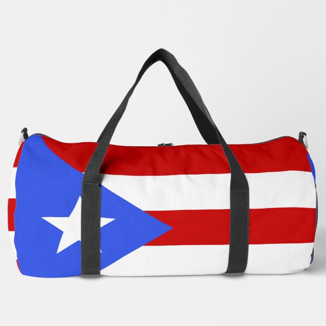 Bolso De Deporte Grande Bandera de Puerto Rico (Anverso)