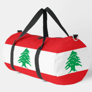 Bolso De Deporte Grande Bandera del Líbano