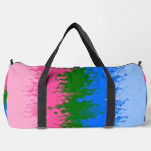 Bolso De Deporte Grande Bandera del Orgullo Omniromántico Abstracto Trippy