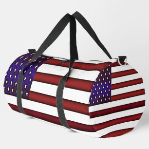 Bolso De Deporte Grande Bandera estadounidense Grabado en relieve moderna