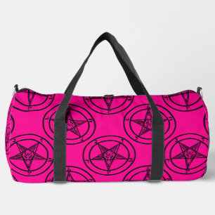 Bolso De Deporte Grande baphomet rosa pentagram halloween