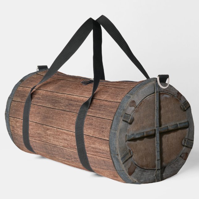Bolso De Deporte Grande Barril de madera rústica (Esquina izquierda)