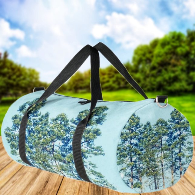 Bolso De Deporte Grande Base De Árboles (This unusual design on this duffle bag, makes it easy to spot your bag in your travels!)