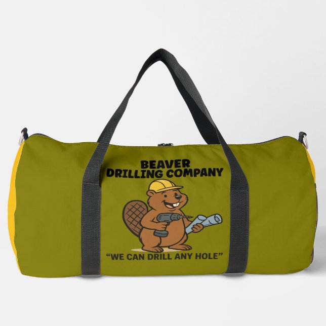 Bolso De Deporte Grande Beaver Drilling Company Duffle (Anverso)