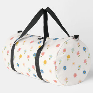 Bolso De Deporte Grande Bebé Floral Retro Pastel