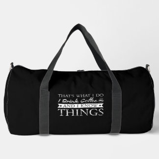 Bolso De Deporte Grande Bebo café y sé cosas