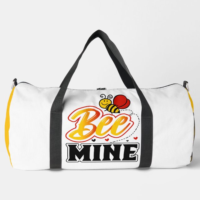 Bolso De Deporte Grande Bee Mine Heart  (Anverso)