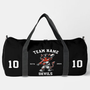 Bolso De Deporte Grande Béisbol "Personalizable" de los Devils