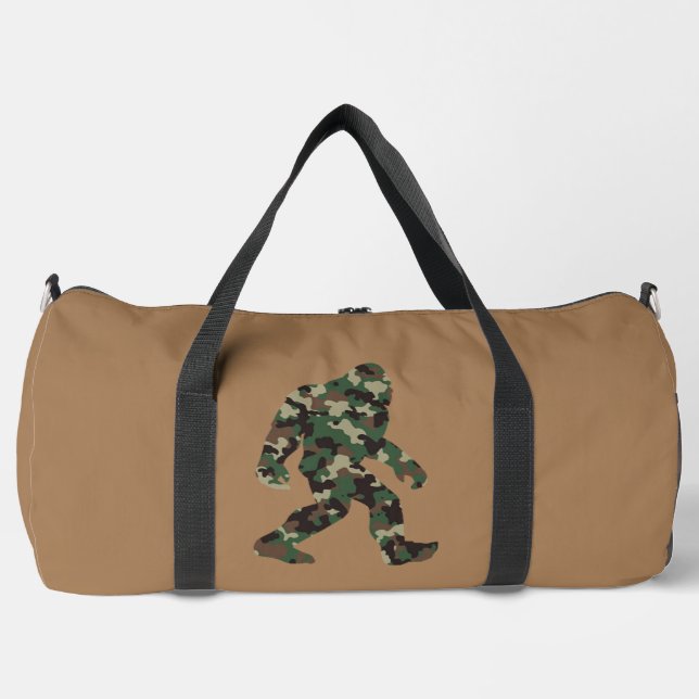 Bolso De Deporte Grande Bigfoot Sasquatch Camo (Anverso)