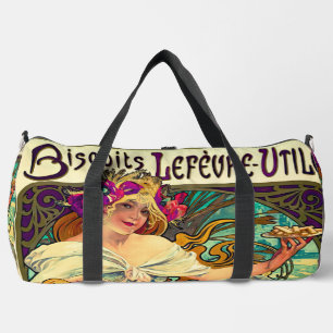 Bolso De Deporte Grande Biscuits Lefevre-Utile de Alphonse Mucha (1896)