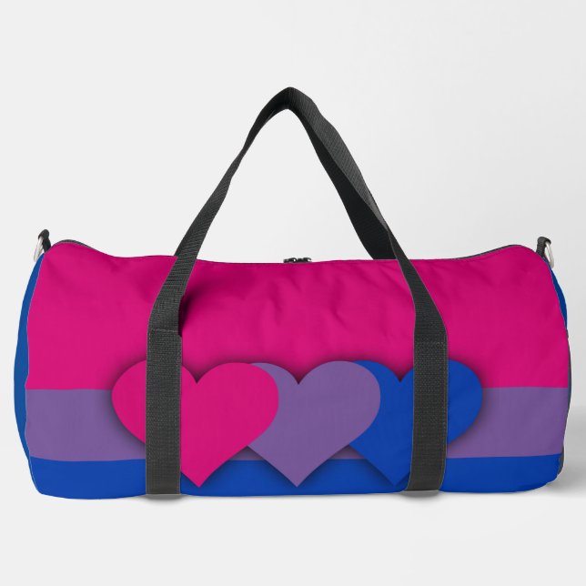 Bolso De Deporte Grande Bisexuality flag  (Anverso)