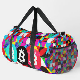Bolso De Deporte Grande Bitcoin colorido (HD vibrante)
