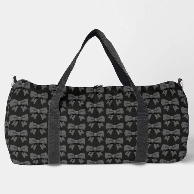 Bolso De Deporte Grande Black Bows (Anverso)