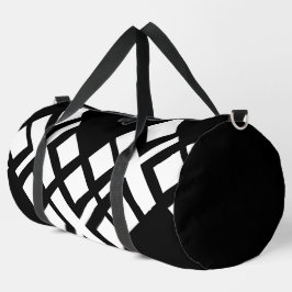 Bolso De Deporte Grande Blanco negro