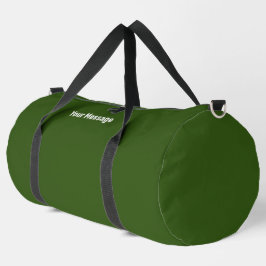 Bolso De Deporte Grande Blanco verde oscuro simple Tu plantilla de texto d