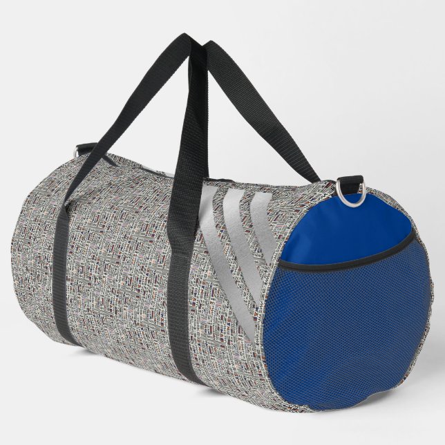 Bolso De Deporte Grande Blanco y negro moderno (Esquina derecha)