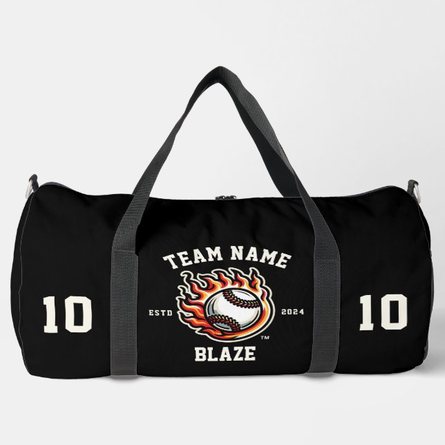 Bolso De Deporte Grande Blaze "Personalizable" Béisbol (Anverso)