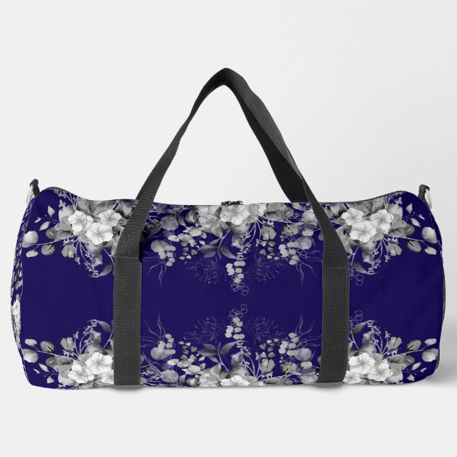 Bolso De Deporte Grande Blue Blossom Travel (Anverso)