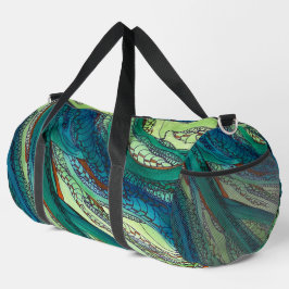 Bolso De Deporte Grande Blues y greens de Doodle