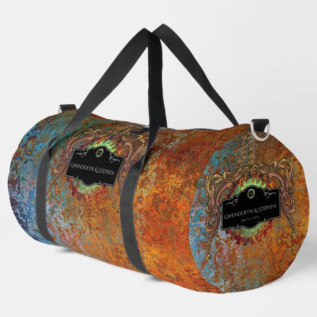 Bolso De Deporte Grande Boda vinícola Steampunk personalizada (Esquina izquierda)