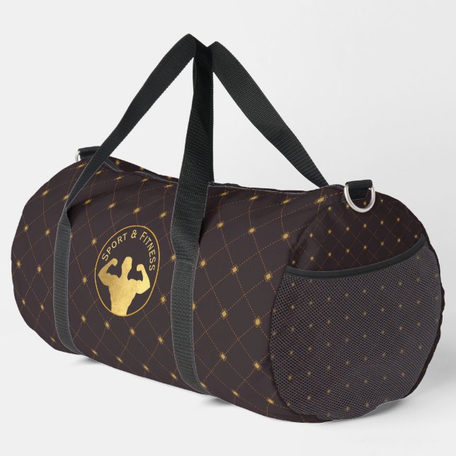 Bolso De Deporte Grande Bodybuilding Gold (Esquina derecha)