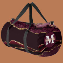 Bolso grande de Burgundy Gold Glitter Agata