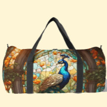 Bolso grande de duffel de vidrio emplomado de arco