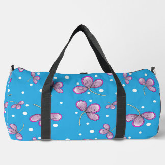 Bolso De Deporte Grande Bolso grande de flores rosadas caprichosas