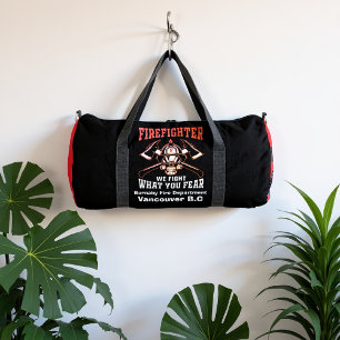Bolso De Deporte Grande Bombero Luchamos Contra El Miedo