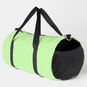 Bolso De Deporte Grande Bonitos Puntos De Color Verde Claro Y Blanco