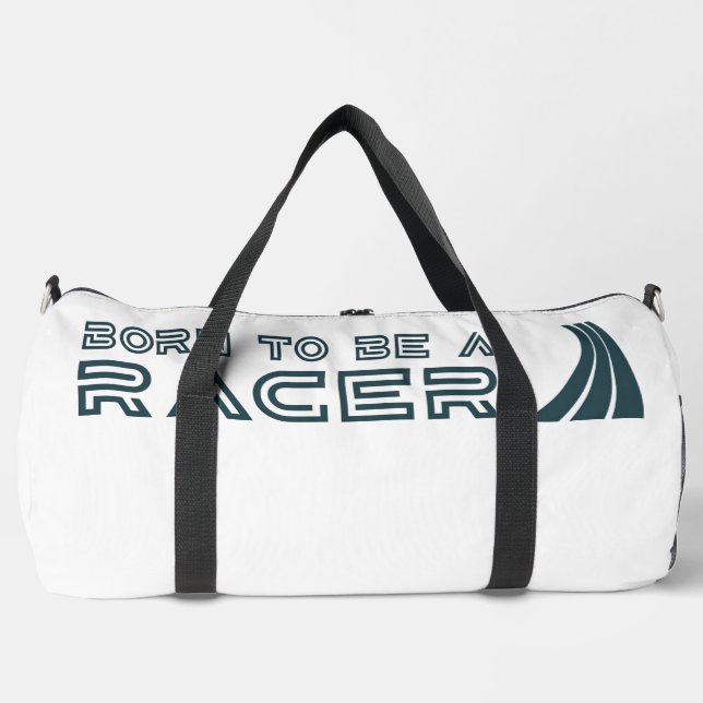 Bolso De Deporte Grande Born To Be A Racer (Anverso)