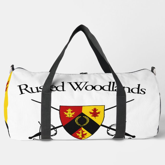 Bolso De Deporte Grande Bosques de bosque desordenado cercado Duffle grand (Anverso)