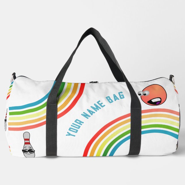 Bolso De Deporte Grande Bowling personalizado (Anverso)
