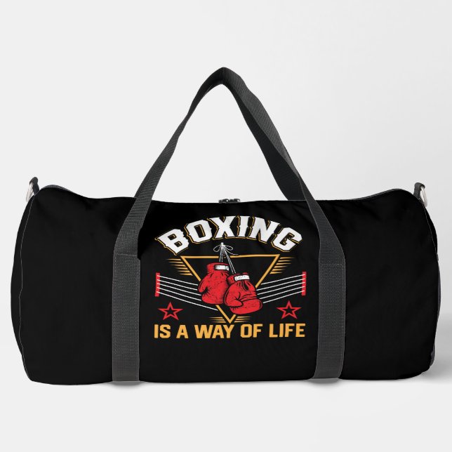Bolso De Deporte Grande Boxing Is A Way Life (Anverso)