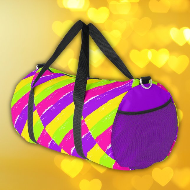 Bolso De Deporte Grande Brotes de pincel de pintura de neón brillante | (Subido por el creador)